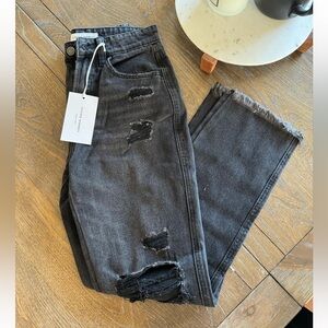 Flying Monkey High rise distressed jeans